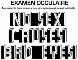 Augmenter la distance entre vous et le texte jusqu'à ce qu'il soit lisible.